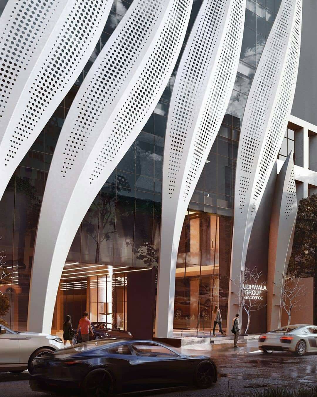 Perforated aluminum panel application