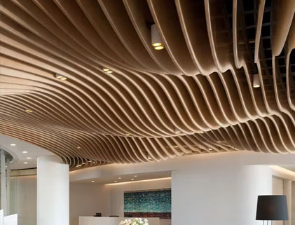 Double curved aluminum panels