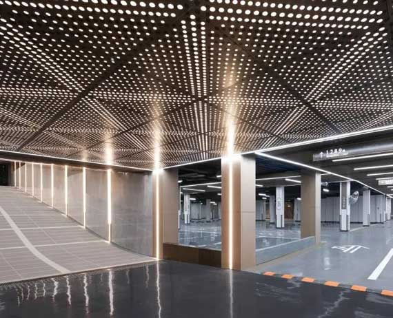 Parking lot ceiling