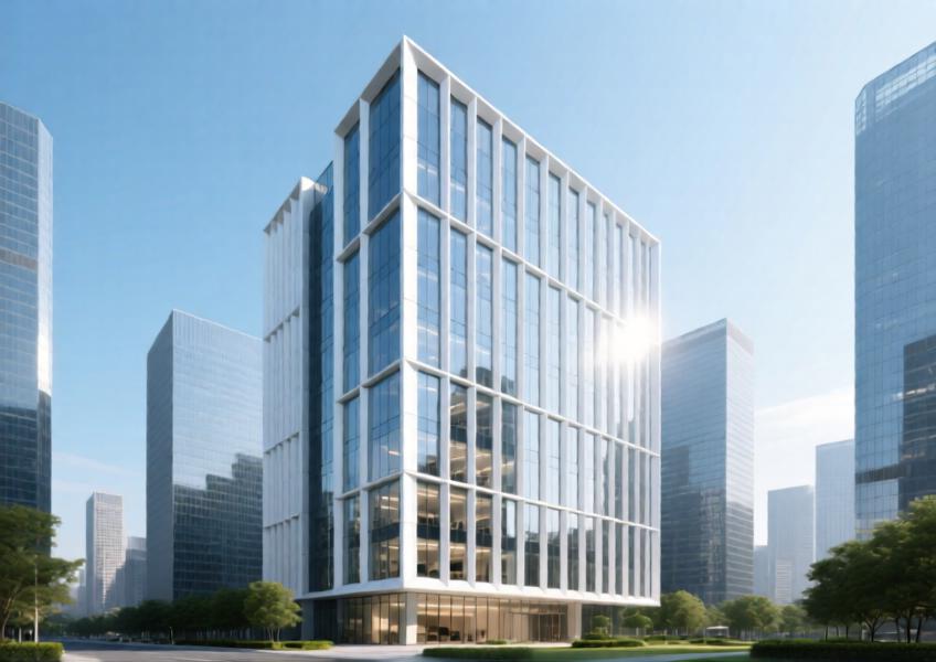White Aluminium Cladding for Modern Curtain Wall & Interior Design