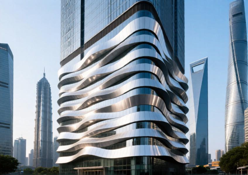 Metal Cladding Panels for Modern Curtain Wall & Commercial Interior Design