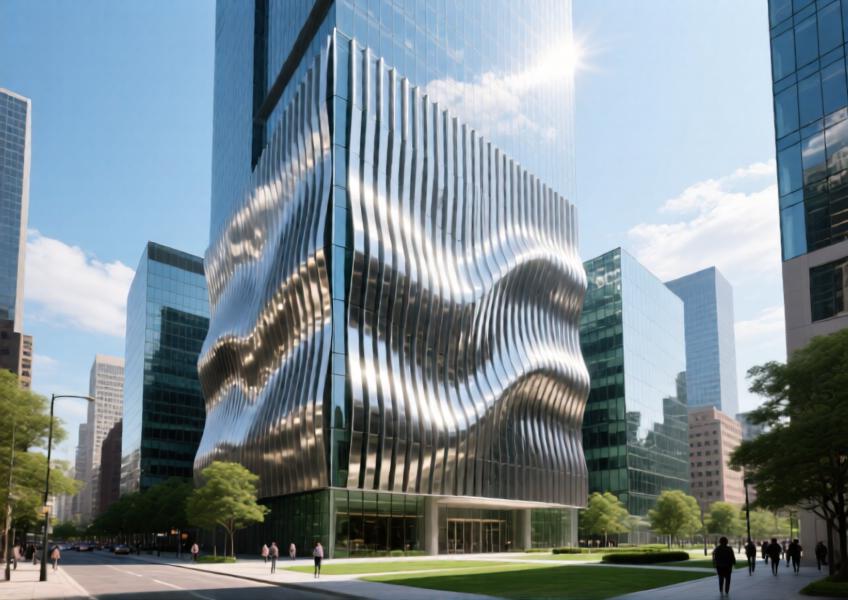 Exterior Metal Cladding Panels for Modern Curtain Wall & Commercial Interior Designs