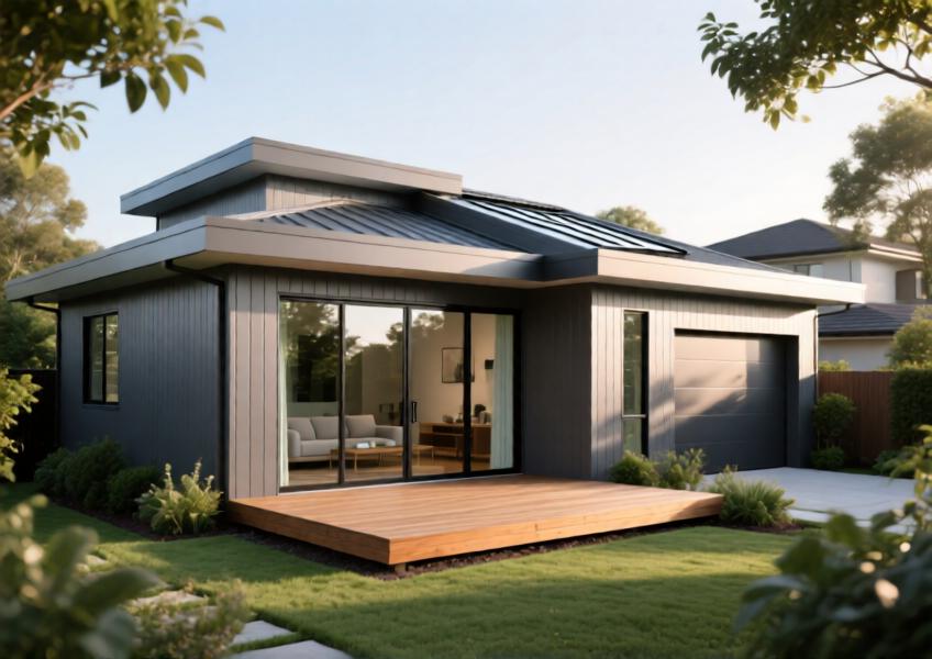 A residential project highlighting the use of aluminum cladding in a modern home, demonstrating its compatibility with natural surroundings and sustainable design.