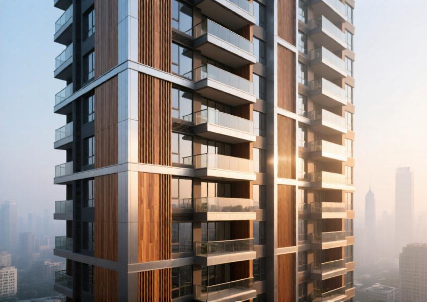 Wood Aluminum Siding for Modern Curtain Wall & High-End Residential Design