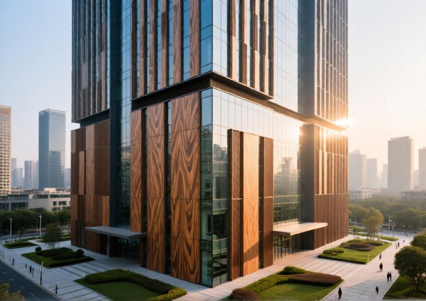 Wood Look Cladding for Modern Curtain Wall & Interior Design | Elegant Commercial & Residential Solutions