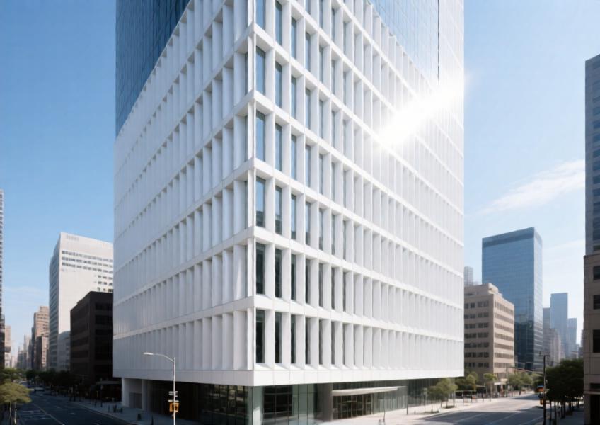 White Aluminum Panels for Modern Curtain Wall and Ceiling Designs