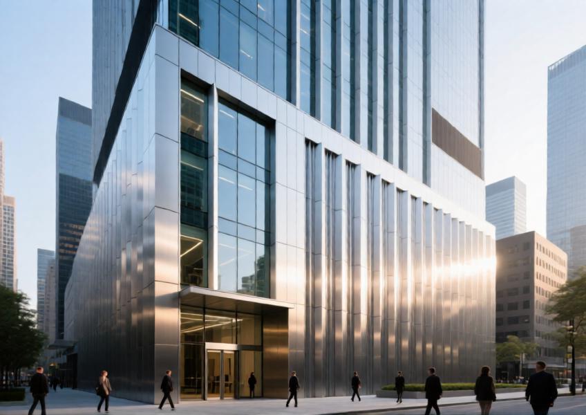 Brushed Aluminum ACM Panels for Modern Curtain Wall & Commercial Interior Design