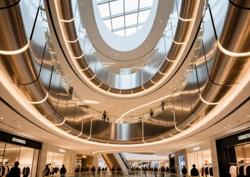 Aluminium 3mm Panels for Premium Curtain Wall and Ceiling Design in Commercial Interiors