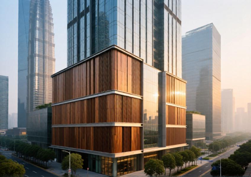 Elegant Fake Wood Cladding Solutions for Modern Curtain Wall & Interior Design
