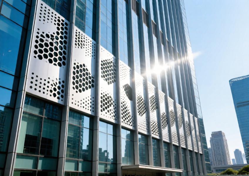 Perforated Aluminum Panels for Modern Curtain Wall & Commercial Interior Design