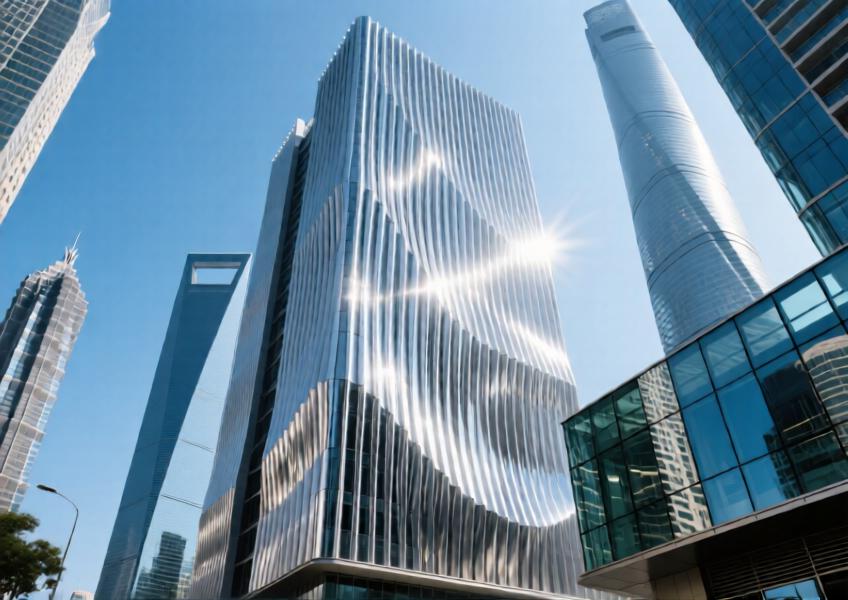 Corrugated Aluminum Sheets for Modern Curtain Wall & Commercial Interior Design