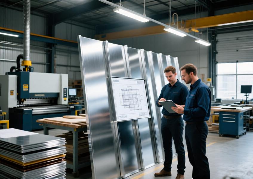 A local fabrication facility producing tailored aluminium cladding solutions, emphasizing craftsmanship and customization for architectural projects.