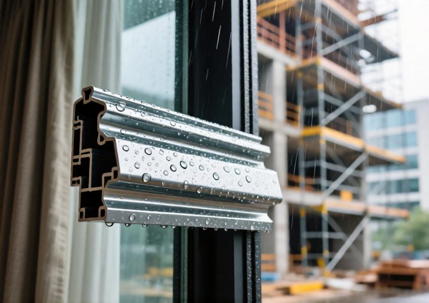 Detailed view of a painted aluminum sheet highlighting durability, finish quality, and performance in outdoor conditions.