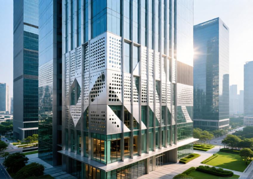 Aluminium Perforated Panels for Modern Curtain Wall & Commercial Interior Design