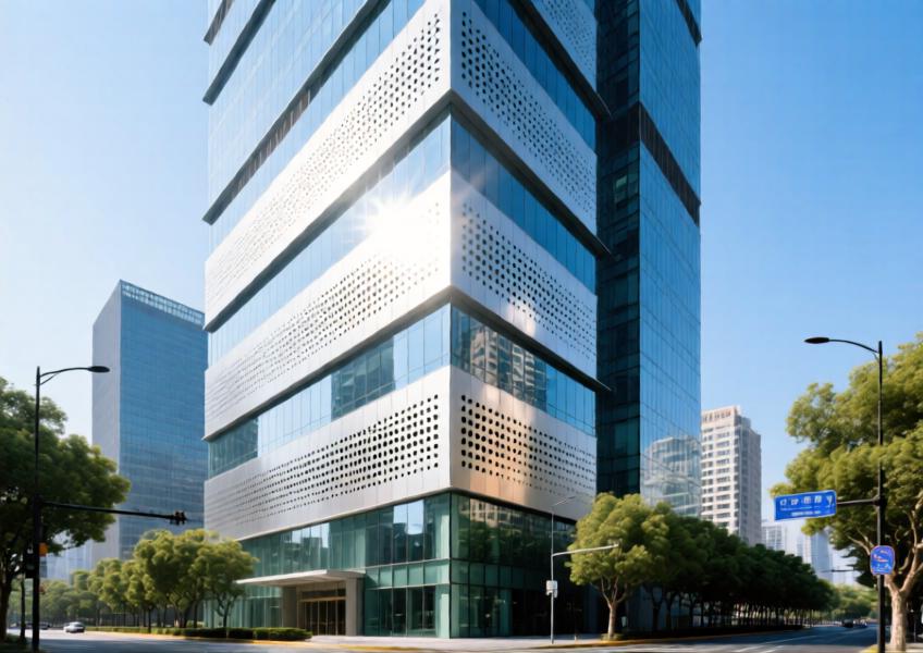 Perforated Cladding Design Ideas for Modern Curtain Walls & Commercial Interiors