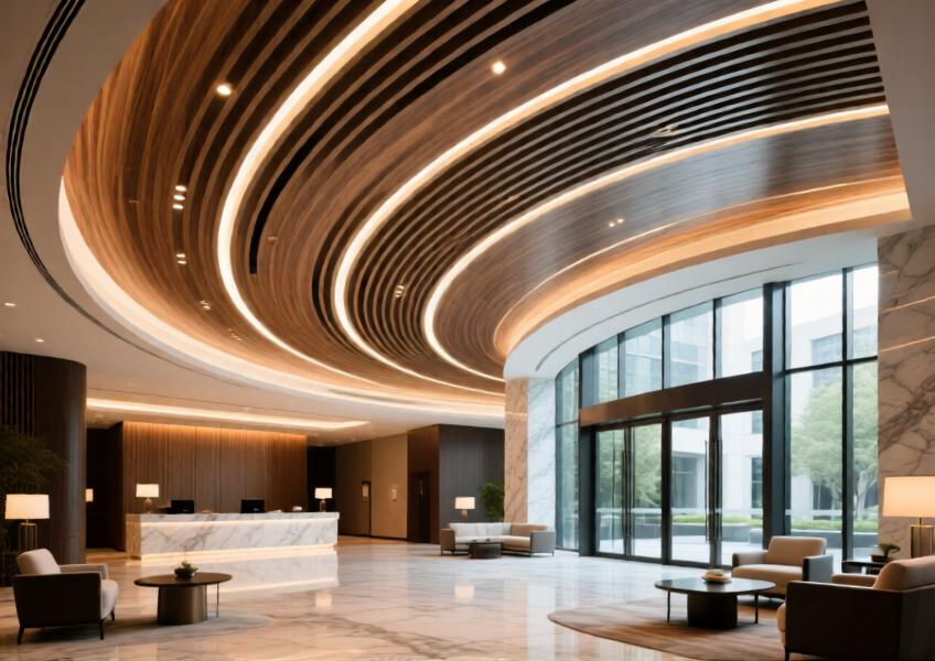 Aluminum Wood Look Slats: Elegant Ceiling & Wall Solutions for Commercial and Luxury Interiors