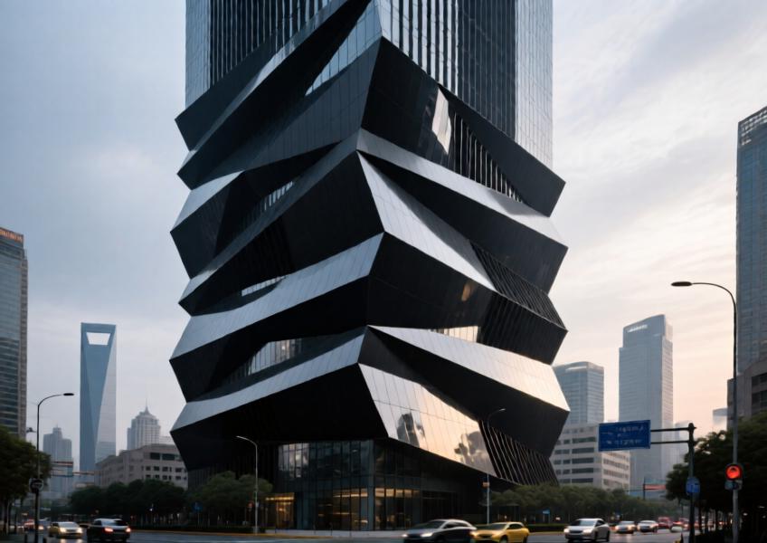 Black Aluminum Cladding for Modern Curtain Wall & Luxury Interior Design
