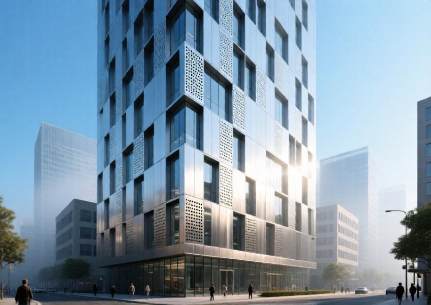 Industrial Cladding Sheets for Modern Curtain Wall and Commercial Interior Design