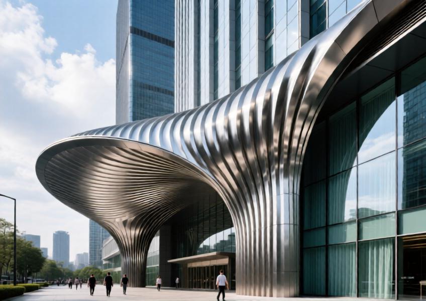 Aluminum Fluted Panel Design Ideas for Modern Curtain Wall & Commercial Interiors