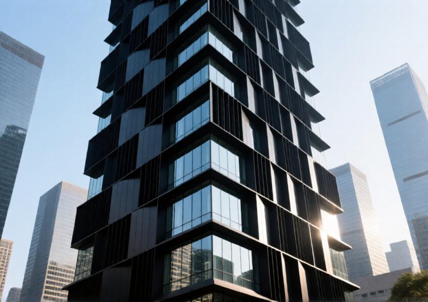 Black Aluminum Panels for Modern Curtain Wall and Ceiling Design | Premium Commercial & Residential Applications