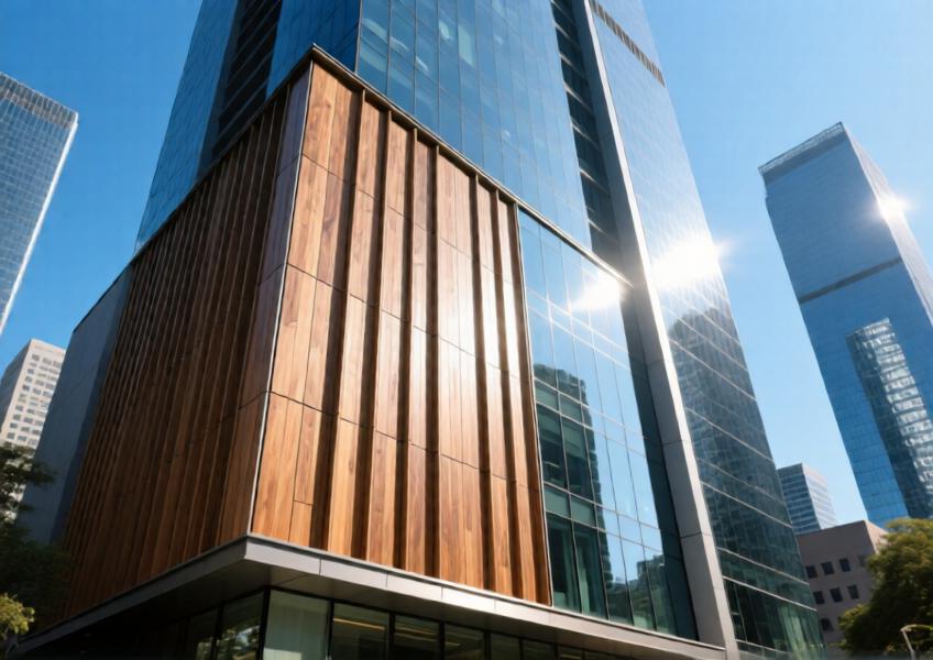 Wood Aluminum Composite Panels for Modern Curtain Wall & Interior Design