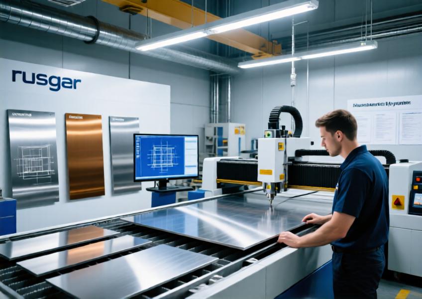 Advanced aluminum fabrication process at a certified supplier's facility using CNC technology.