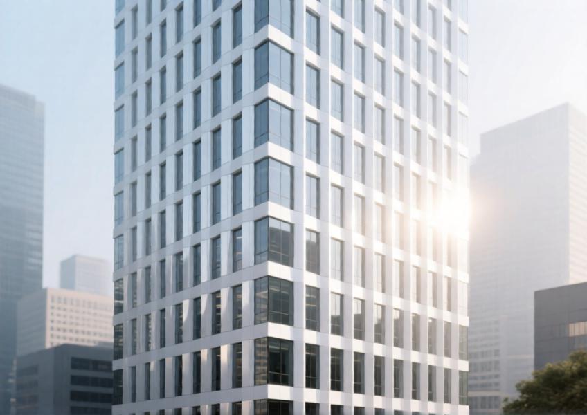 White Aluminum Sheet Metal for Modern Curtain Wall and Ceiling Design