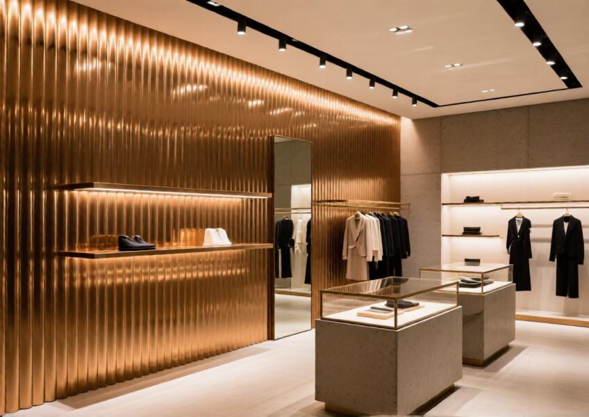 Corrugated Metal Wall Cladding for Modern Commercial & High-End Interior Design