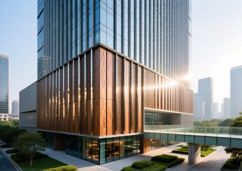 Aluminum Wood Panels for Modern Curtain Wall & Interior Design | Premium Cladding Solutions