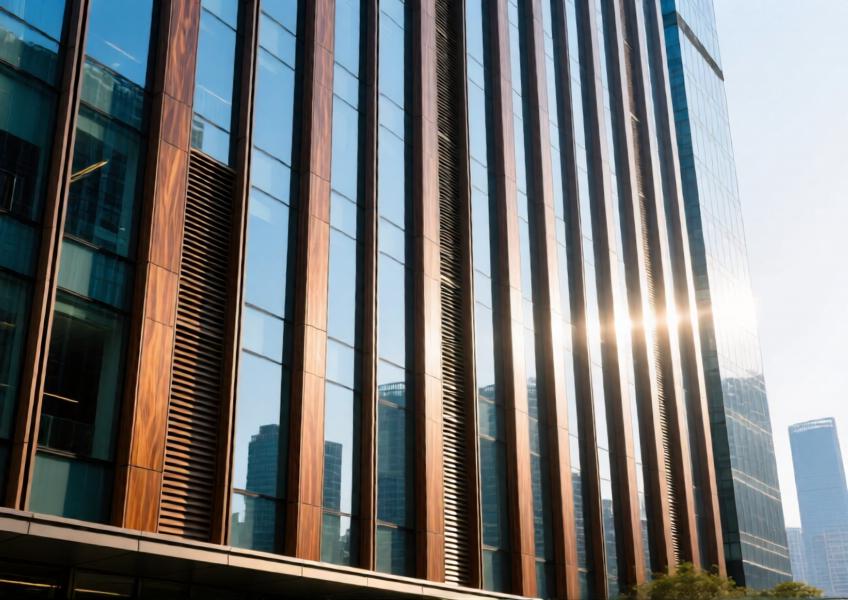 Wood Look Aluminum for Modern Curtain Wall & Interior Design | Elegant Commercial & Residential Solutions