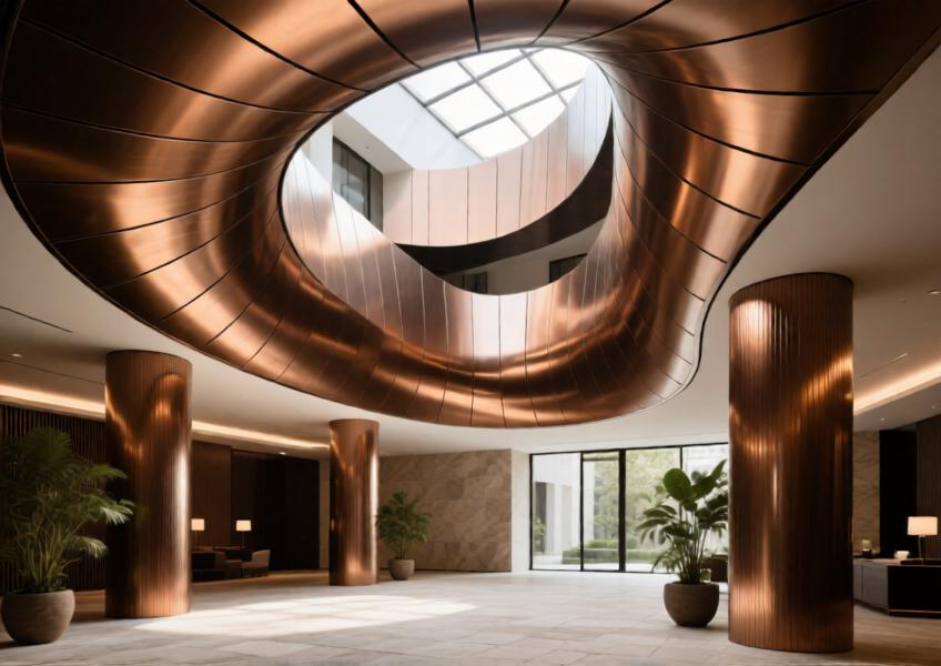 Transformative Design with Coloured Aluminium Sheet for Commercial Interior Projects
