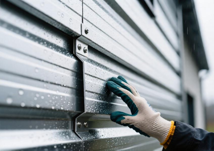 A detailed close-up illustrating the material properties, coating technology, and structural integration of aluminium cladding sheets in commercial建筑 applications.