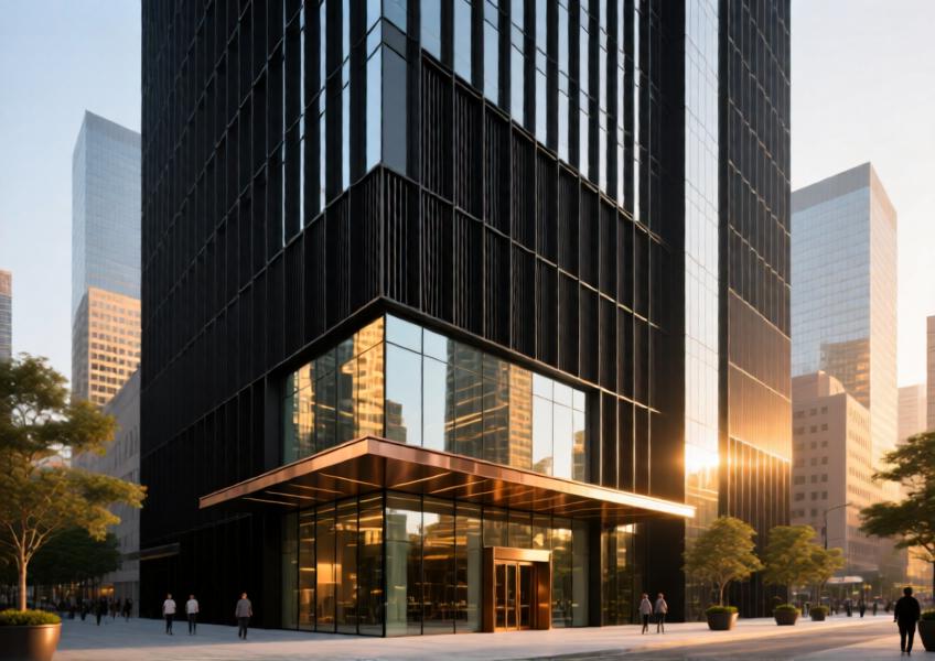 Innovative External Cladding Sheets for Modern Commercial Facades with Aluminum Curtain Wall Systems