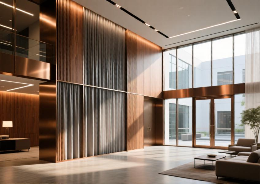 Wood Effect Panels for Commercial Interiors: Elevate Aluminum Curtain Wall and Ceiling Designs