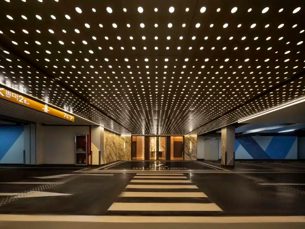 Perforated Aluminium Garage Ceiling Powder Coated Fireproof Panel