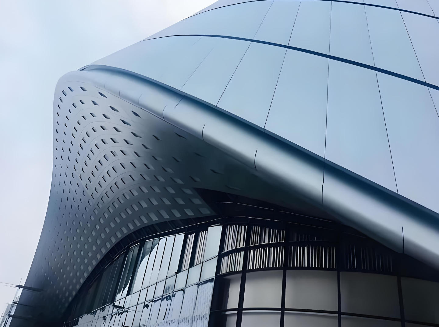 Architectural Curved Metal Panel for Exterior Facade Cladding