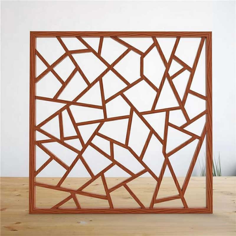 Hollow Ice-Crack Aluminum Window Screen | Decorative Metal Window Grille