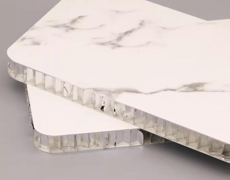 Stone Grain Aluminum Honeycomb Panel High-End Faux Stone Texture Decorative Panels Lightweight High-Strength Custom Solutions for Interior and Exterior Wall Cladding and Curtain Wall Applications
