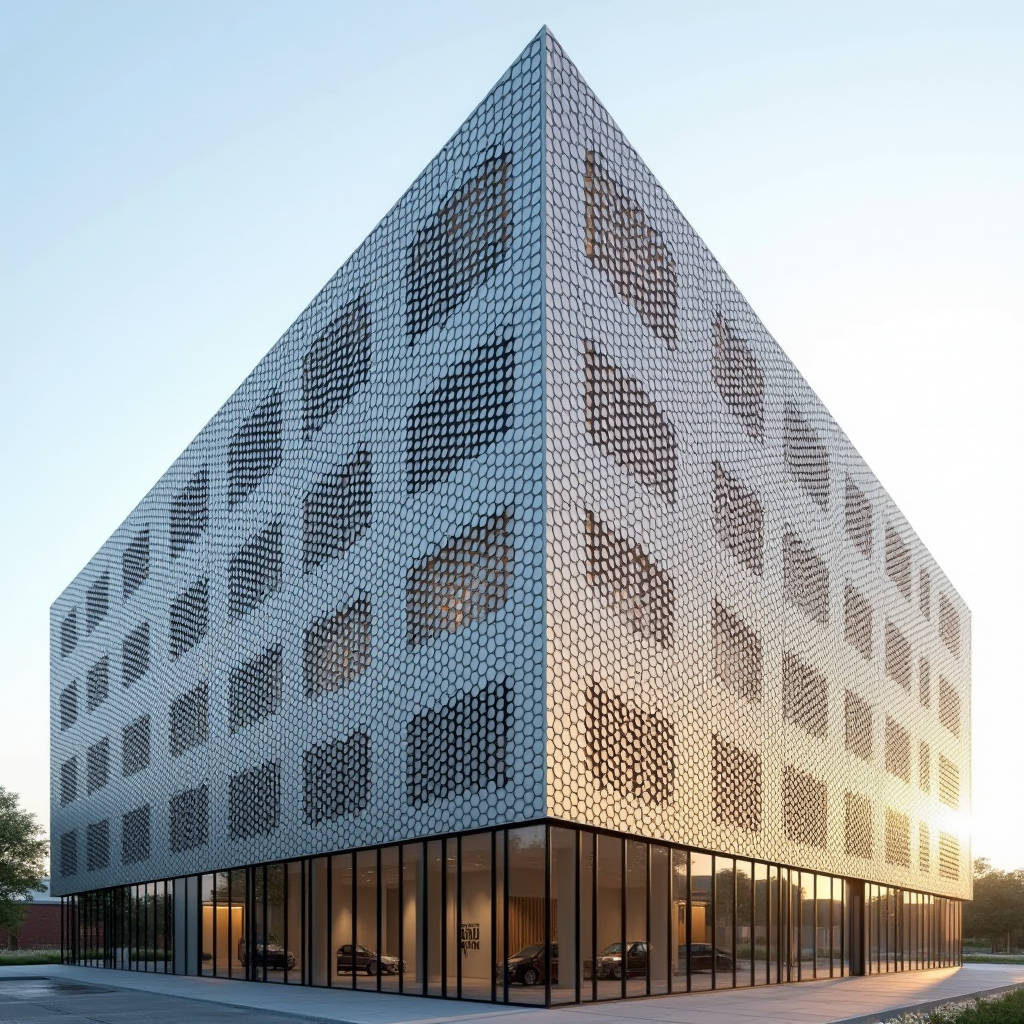 Engineering a Hexagonal Perforated Aluminum Sheet for Curtain Wall and Rainscreen Facades