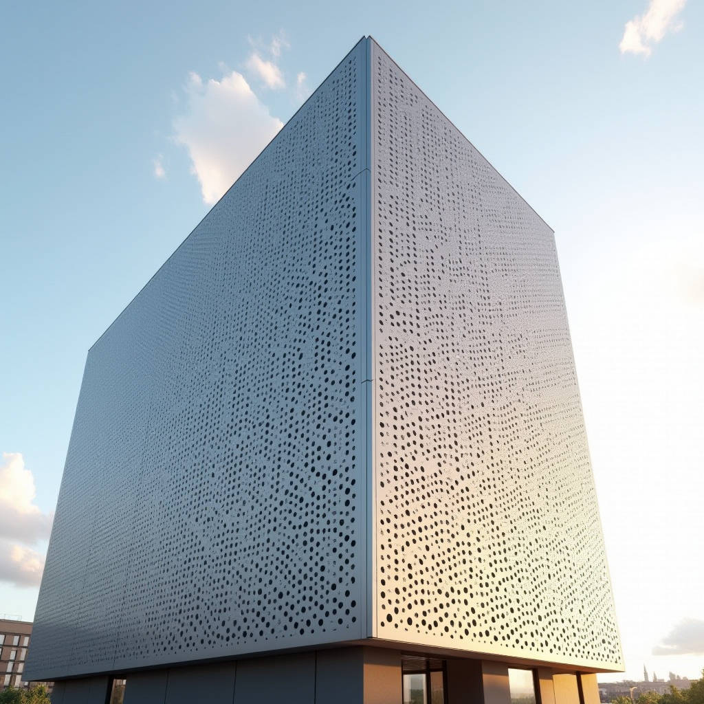 Specifying an Aluminum Sheet with Holes for Facades Open Area Alloy and Coating