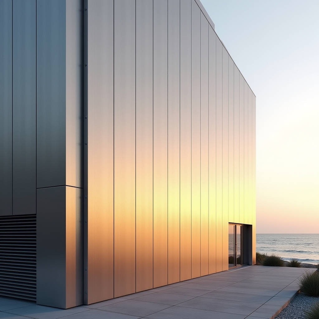 Rustproof Aluminum Cladding Alloy Coating and Edge Detailing for 30 Year Coastal Facades