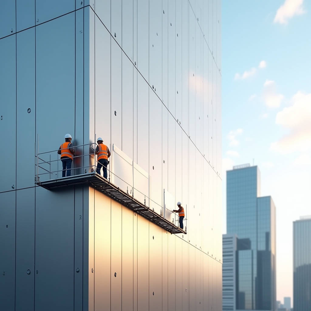 Aluminum Facade Air Infiltration Test for Solid Cladding Joint Performance and QA