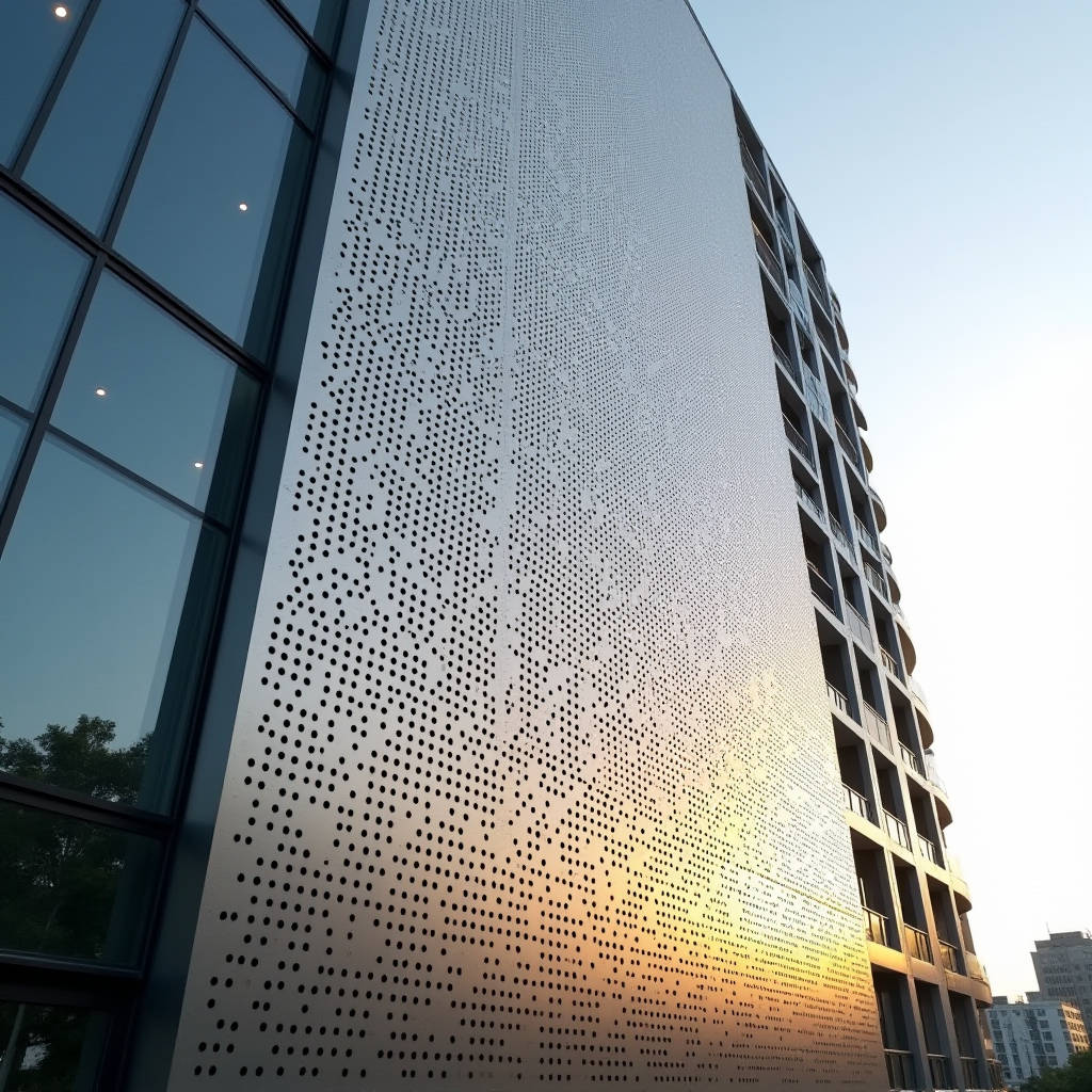 Aluminium Perforated Metal Sheet Engineering for Facade Cladding and Sunscreen Design