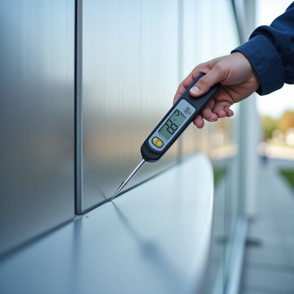 Aluminum Coating Thickness Test Methods Standards and Calibration for Solid Cladding Panels