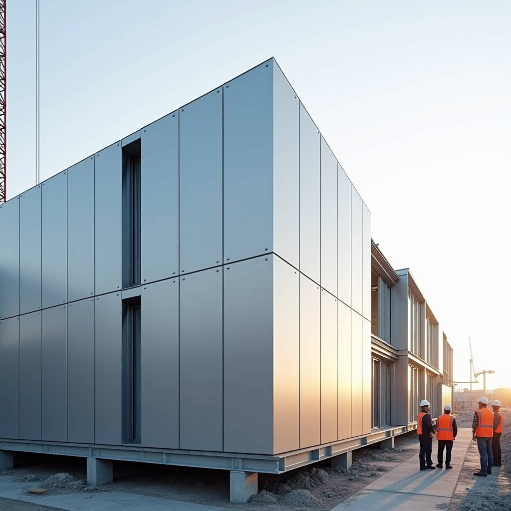 Aluminum Facade Visual Mockup Validation for Solid Cladding Flatness and Color