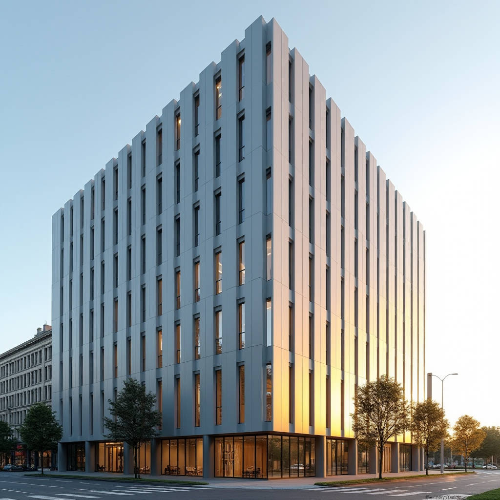 Aluminum Panel Dry Hanging Engineering for Solid Aluminium Cladding Facades