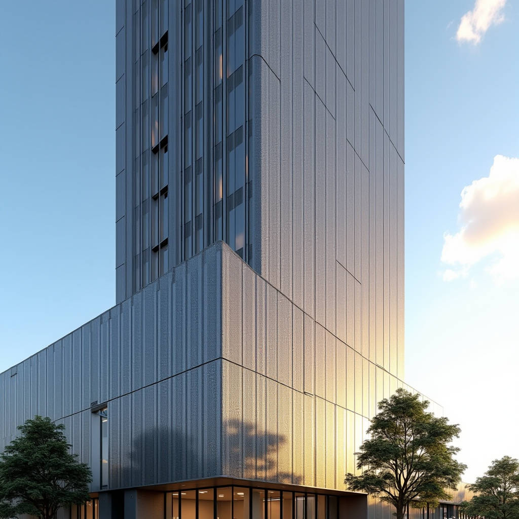 Structural Engineering of Custom Perforated Aluminum Sheet for Curtain Wall Facades