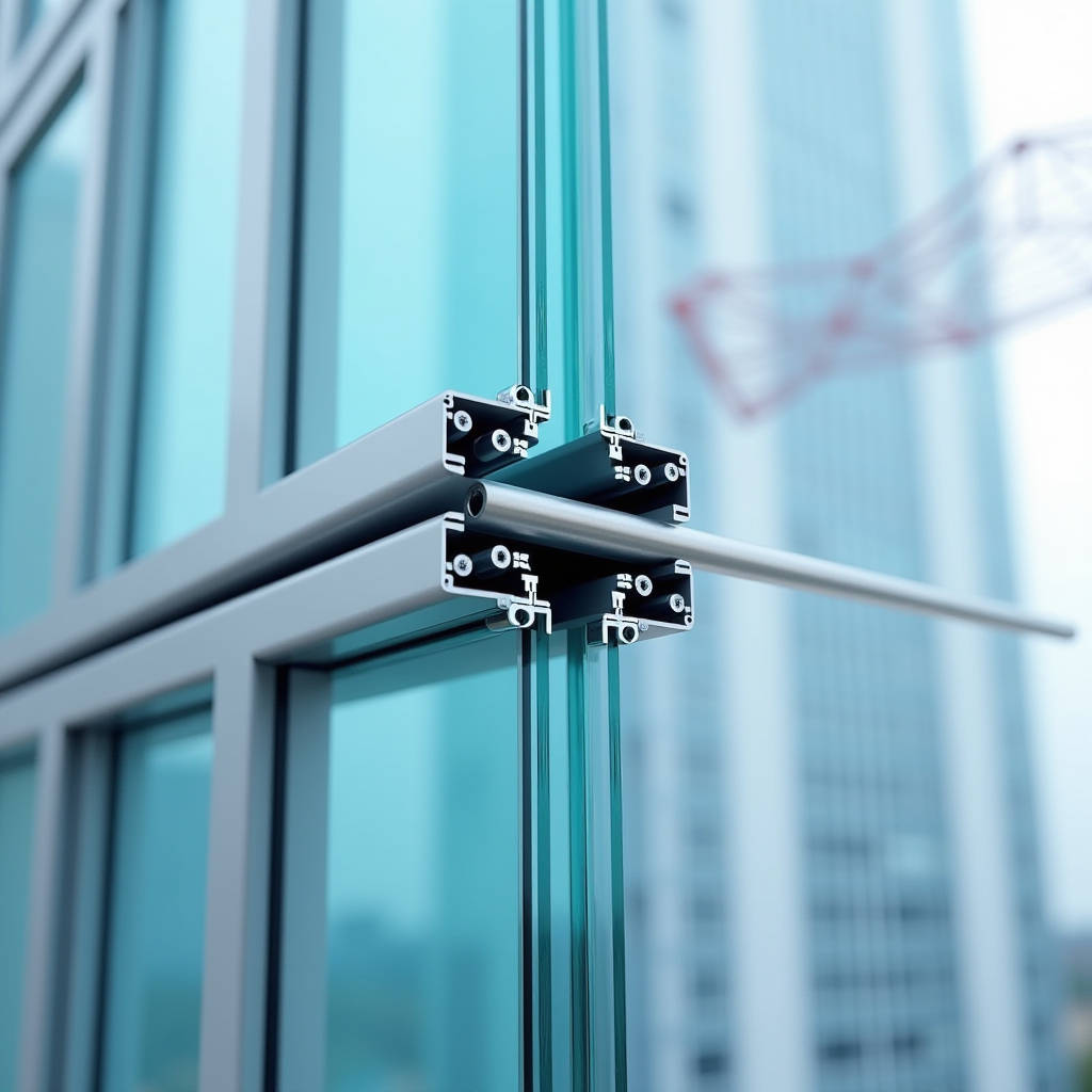 Aluminum Mullion Splice Engineering Internal Sleeve Design Load Transfer and Thermal Slip Detailing