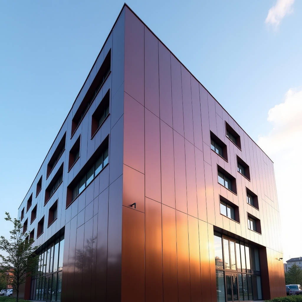 Color Changing Aluminum Facade Engineering Interference Coatings for Solid Aluminium Panels