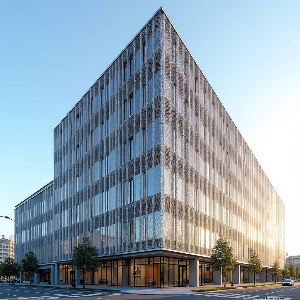 Engineering the Aluminium Mesh Facade for Wind Load Coating and a Thirty Year Service Life